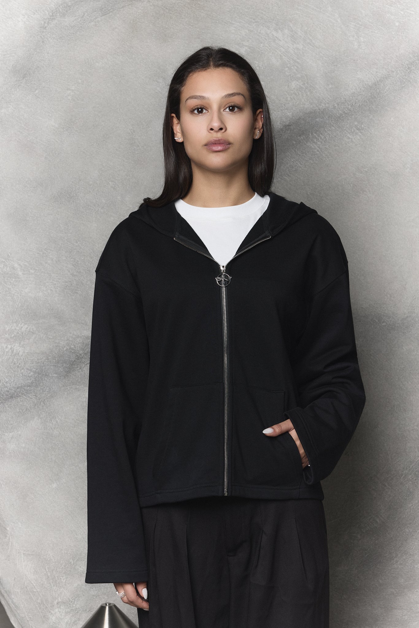 Vigil Zip Hoodie Black